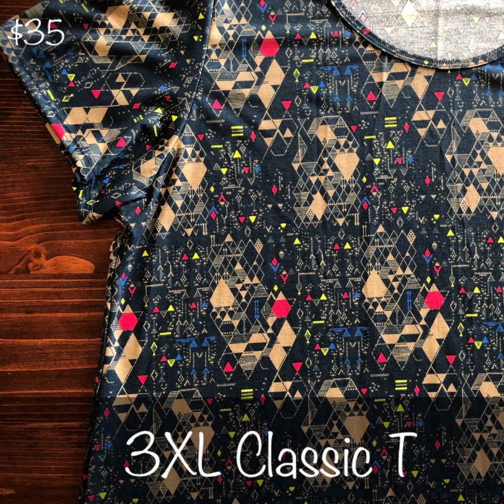 LuLaRoe Classic T Geometric Print